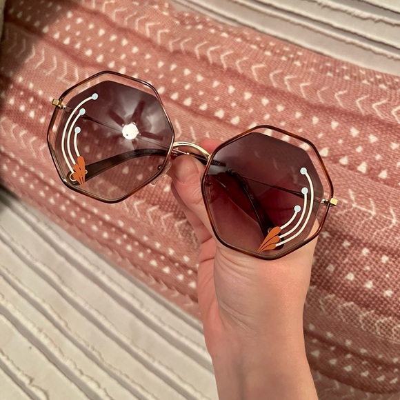 New Chloé Round Gradient Sunglasses - Picture 5 of 12